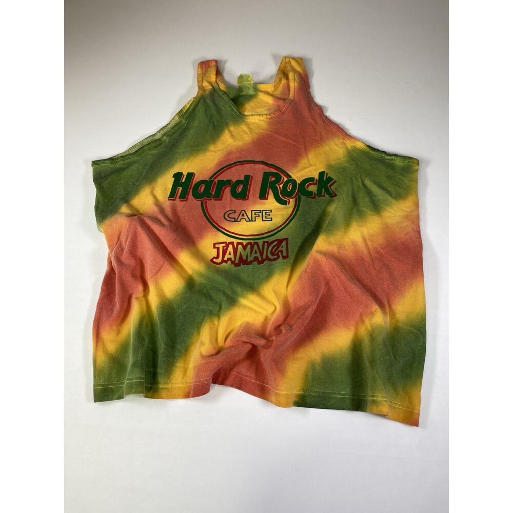 Vintage Hard Rock Cafe Jamaica Save The Planet Tank Tie Dye XXL